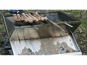 Campinggrill, Klappgrill, Minigrill 2-fach